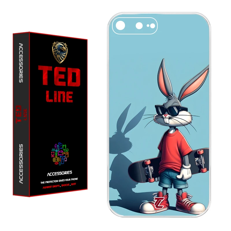 کاور تد لاین طرح خرگوش کد 1107 مناسب برای گوشی موبایل اپل Iphone 7 Plus / 8 Plus