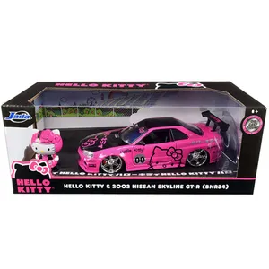ماکت ماشین جادا مدل HELLO KITTY & 2002 NISSAN SKYLING GT-R 