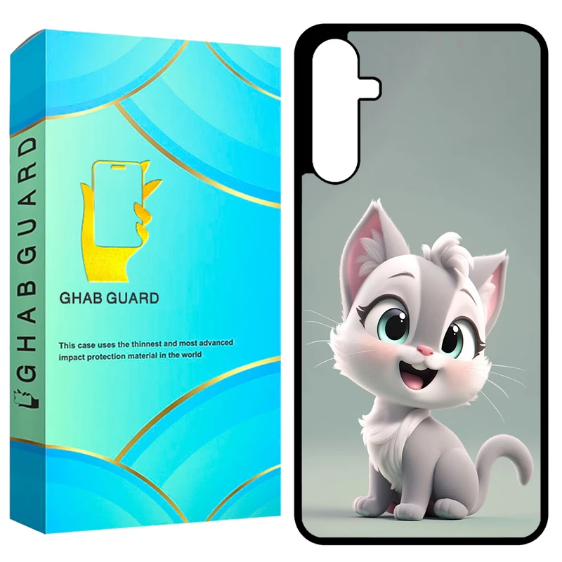 کاور قاب گارد طرح گربه مدل GCHPA24 مناسب برای گوشی موبایل سامسونگ Galaxy A24 4G