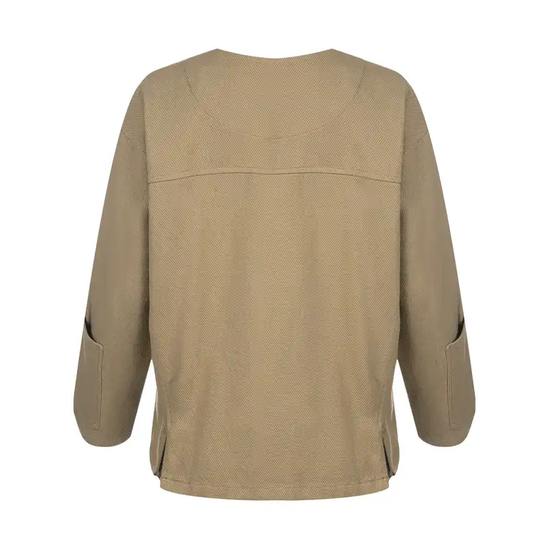 کت زنانه سرژه مدل 232158 رنگ نسکافه ای