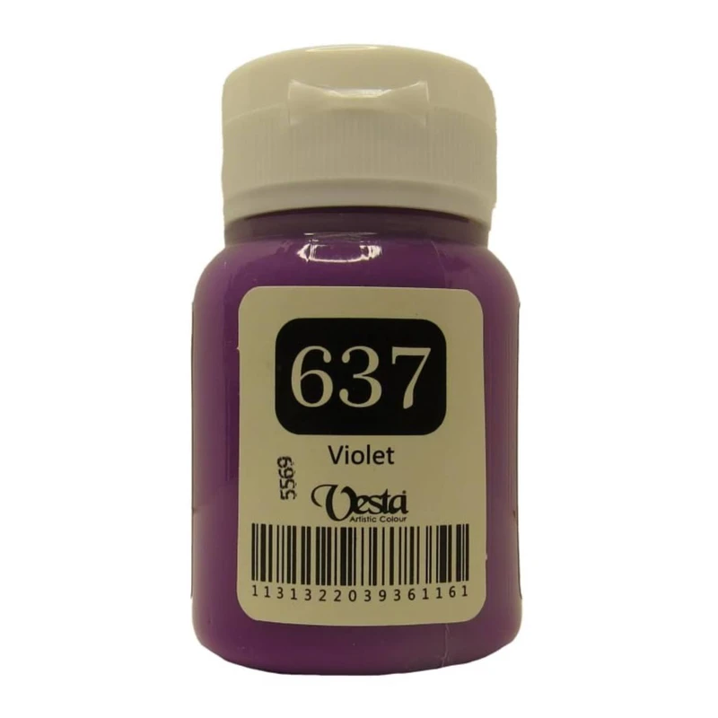 رنگ پارچه وستا مدل vio-637 حجم 60 میلی لیتر