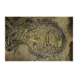 کاغذ کادو ترمه طراحان ایده مدل انفجار سر به سبک رافائل از دالی کد art0747 