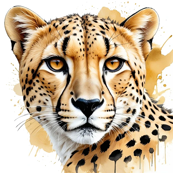 استیکر پارچه و لباس پاد آفرین طرح یوزپلنگ کد 1289