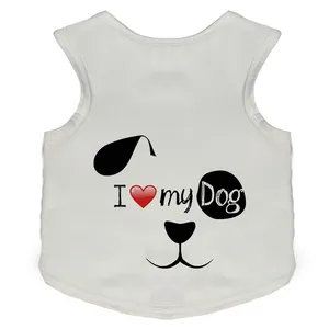 لباس سگ و گربه مدل I LOVE کد Da 141S سایز XL