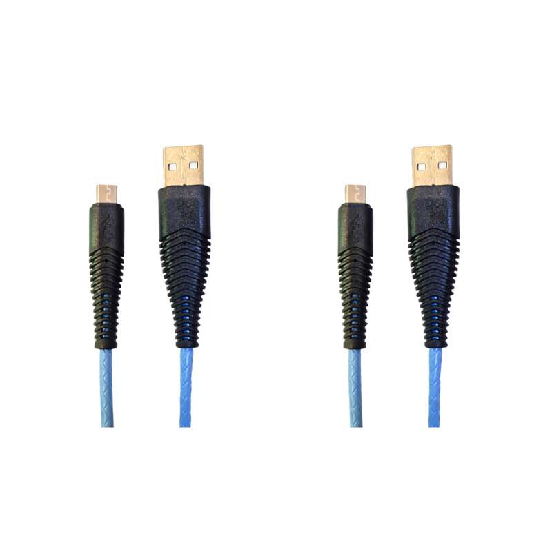 کابل تبدیل USB به microUSB مدل FHSM 110 طول 1 متر بسته 2 عددی