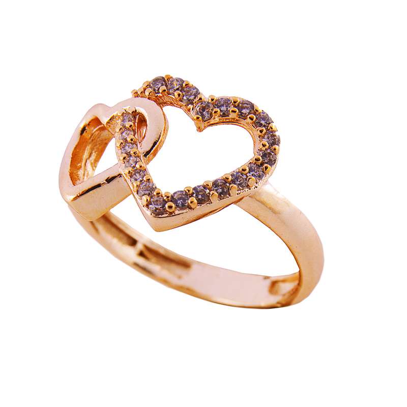 انگشتر زنانه مدل قلبی طلاروس