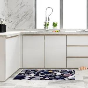 پادری مدل جلوسینکی سه لایه رویه مخمل طرح سنگ کد A404 سایز 110x45 سانتی متر