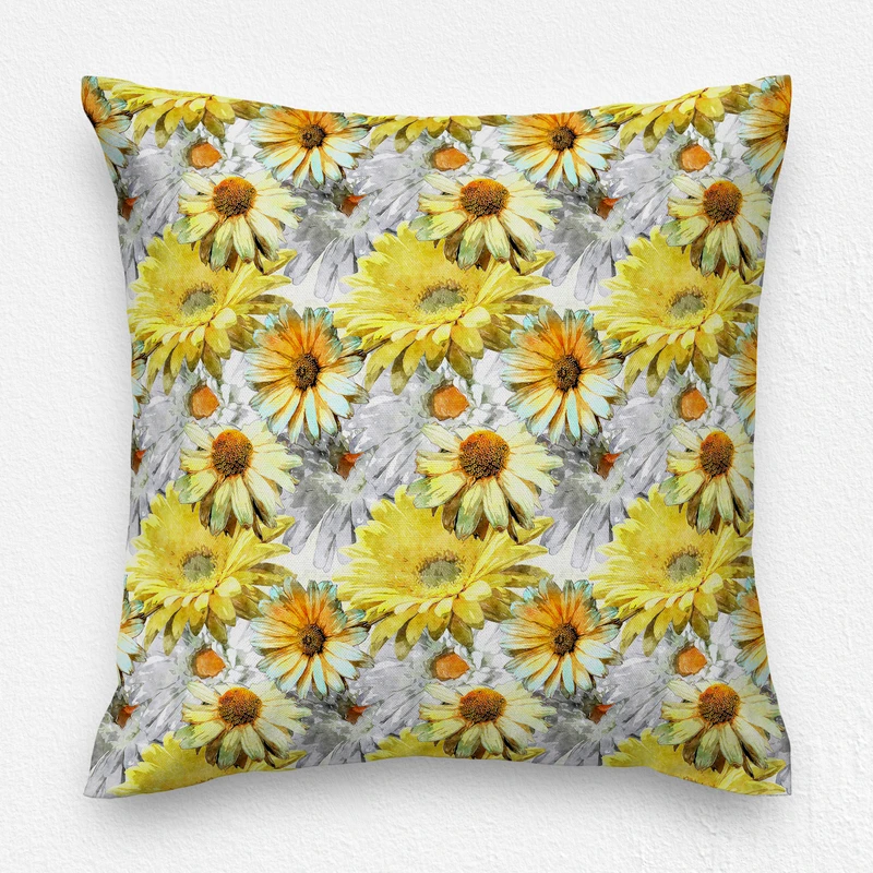 کاور کوسن مدل افتابگردان  دورو طرح دار کد 1400121.1