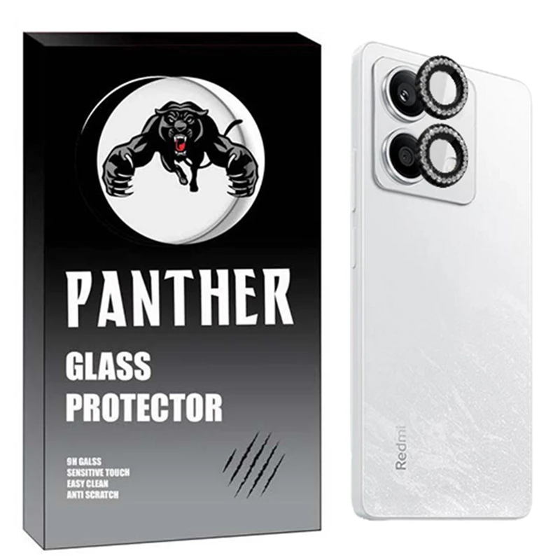 محافظ لنز دوربین پنتر مدل Diamond Ring Metal مناسب برای گوشی موبایل شیائومی Redmi Note 13 Pro Plus
