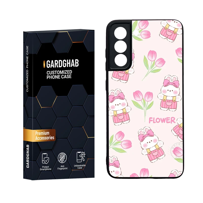  کاور گارد قاب مدل دور ژله ای پشت گلس فانتزی مناسب برای گوشی موبایل سامسونگ Galaxy S21 FE
