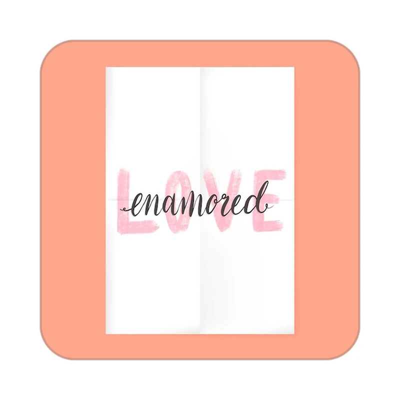 زیر لیوانی کاکتی طرح عاشقانه مدل mp40664