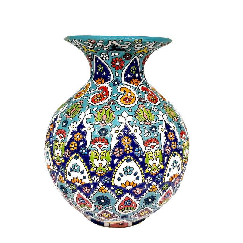 گلدان میناکاری کد 478