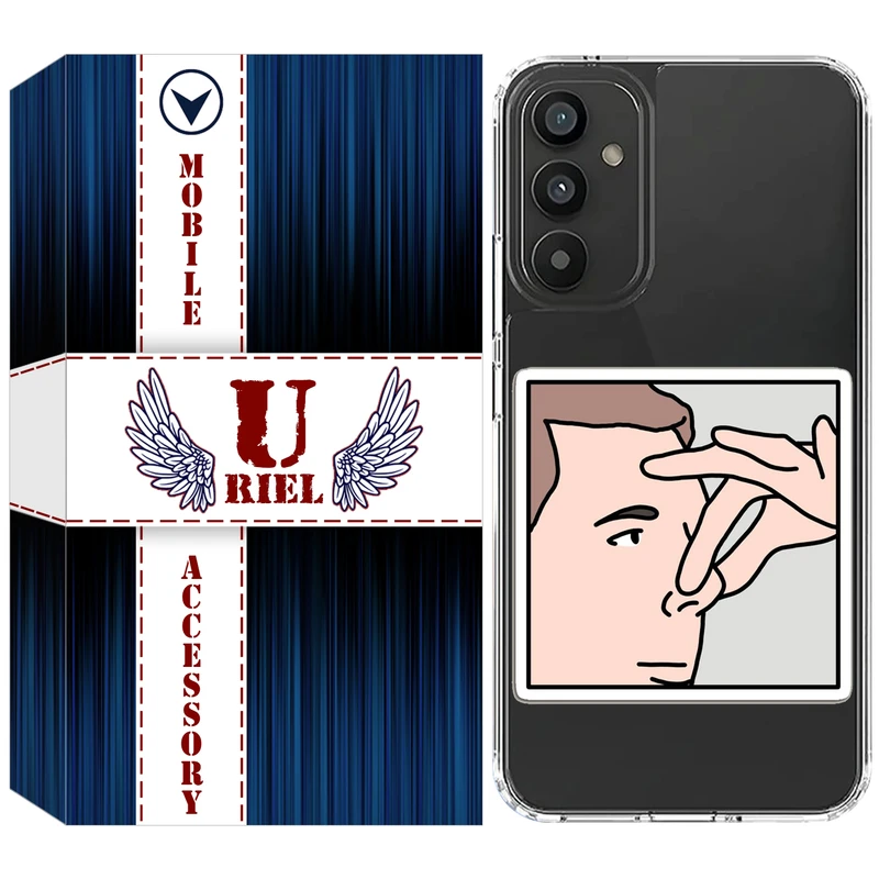 کاور یوریل مدل Clear کد 87 طرح دماغ مناسب برای گوشی موبایل سامسونگ Galaxy A35 / A55