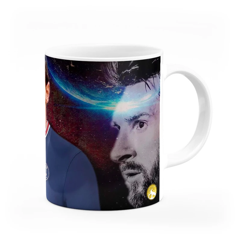 ماگ هومرو طرح تیم باشگاه فوتبال پاری سن ژرمن لیونل مسی مدل MG4965