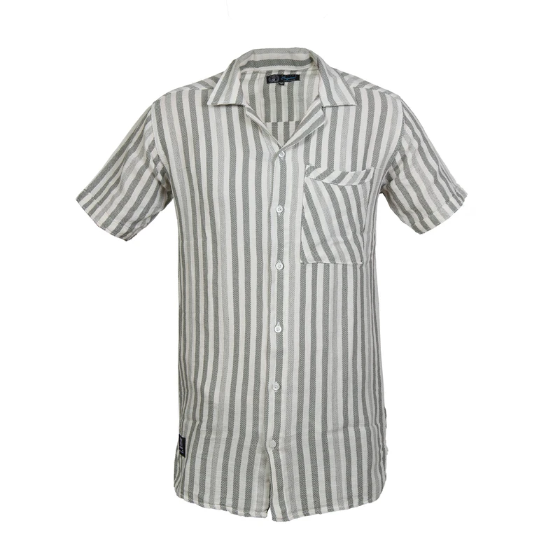 پیراهن آستین کوتاه یقه برگردان مردانه مدل KhshrngknfSbz