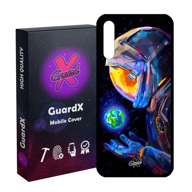 کاور گارد ایکس طرح فضانورد مدل Glass10496 مناسب برای گوشی موبایل آنر 9X/9X Pro/Y9S/P SMART Pro 2019