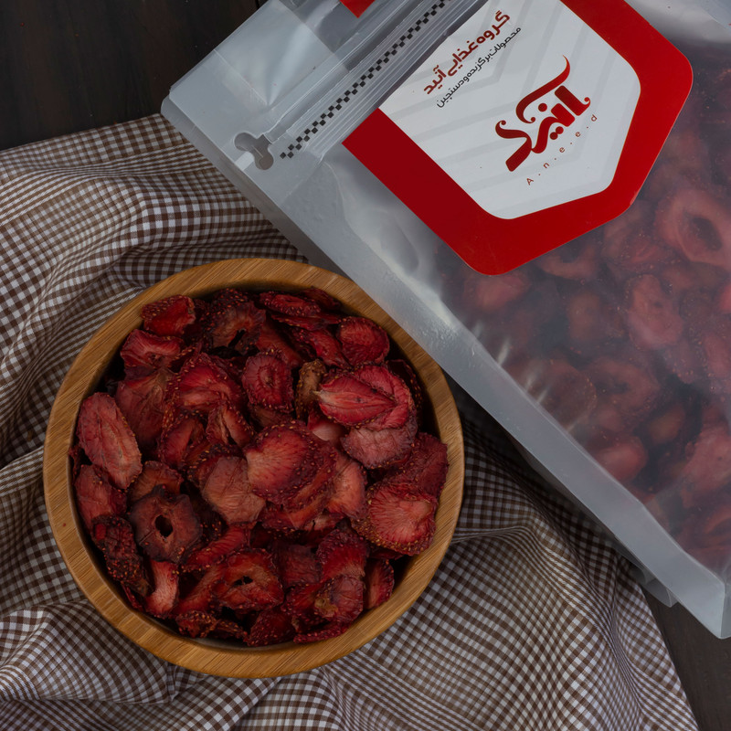 توت فرنگی خشک صادراتی آنید -  1000 گرم
