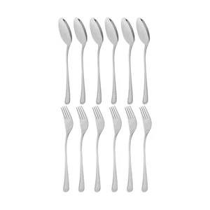 سرویس قاشق و چنگال 12 پارچه ناب استیل مدل berlin