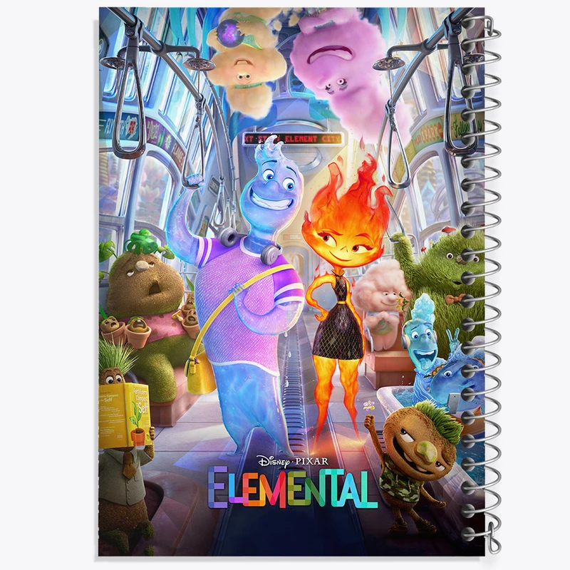 دفتر مشق 50 برگ خندالو طرح بنیادین Elemental کد 31038