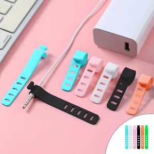 نظم دهنده کابل مدل Silicone Wire Binding بسته 6 عددی