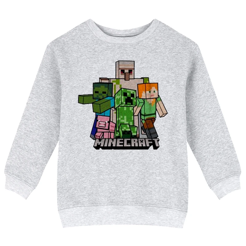 سویشرت پسرانه مدل X58 طرح ماینکرفت