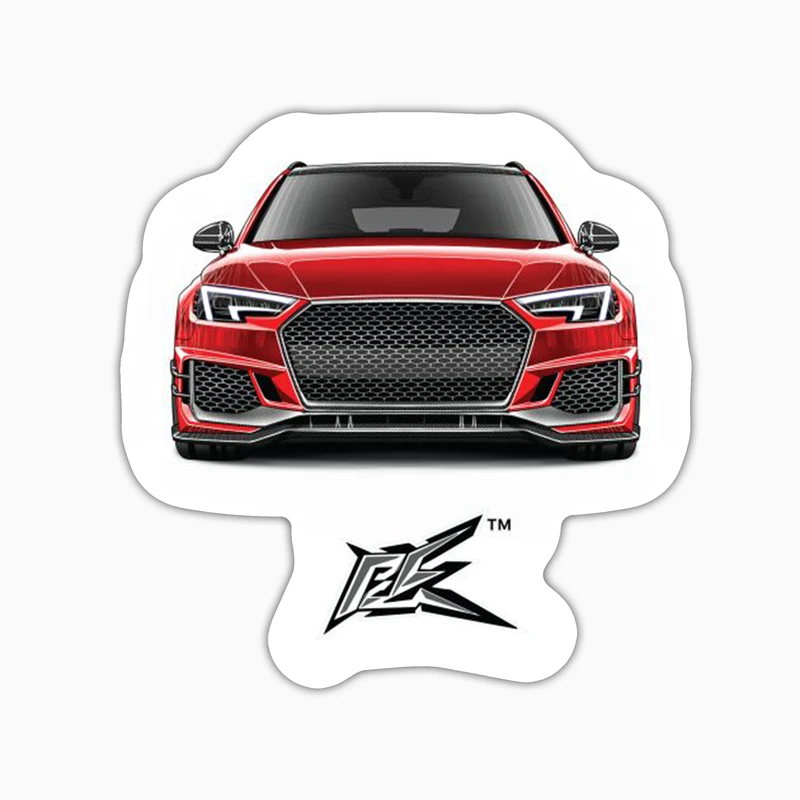 استیکر لپ تاپ و موبایل بووم طرح ماشین مدل Audi RS4 کد UV089