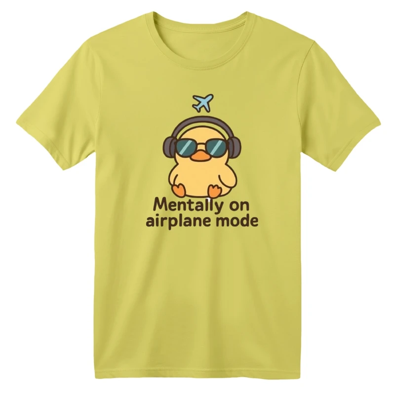 تی شرت آستین کوتاه بچگانه مدل جوجه و هدفون