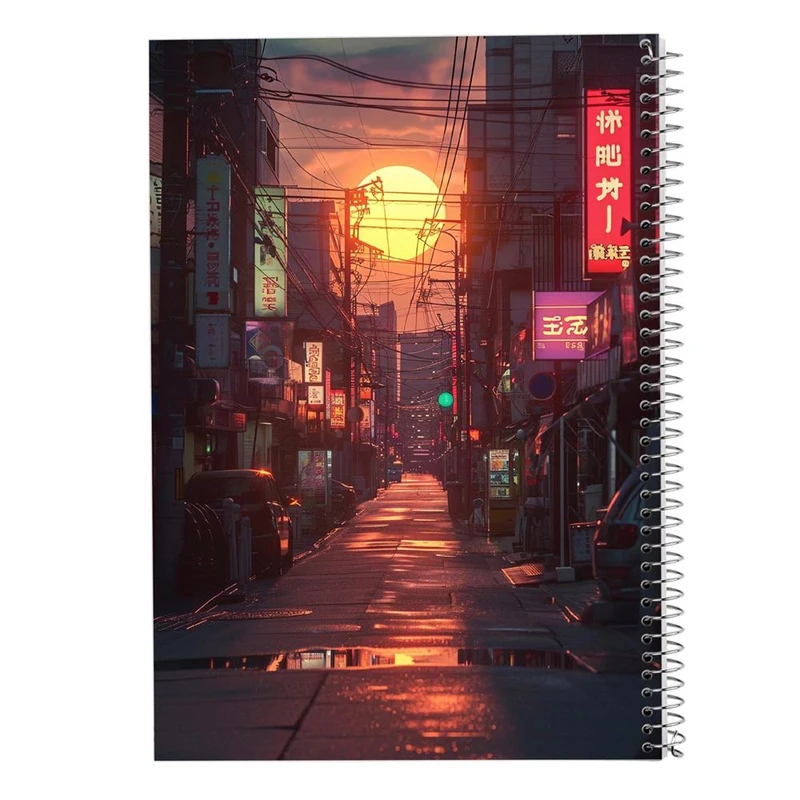 دفتر ژورنال نویسی 50 برگ مدوپد مدل نقطه ای طرح شهر کد DF17385