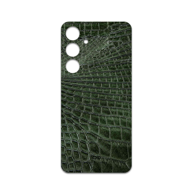 برچسب پوششی ماهوت مدل Green-Crocodile-Leather مناسب برای گوشی موبایل سامسونگ Galaxy S24 FE