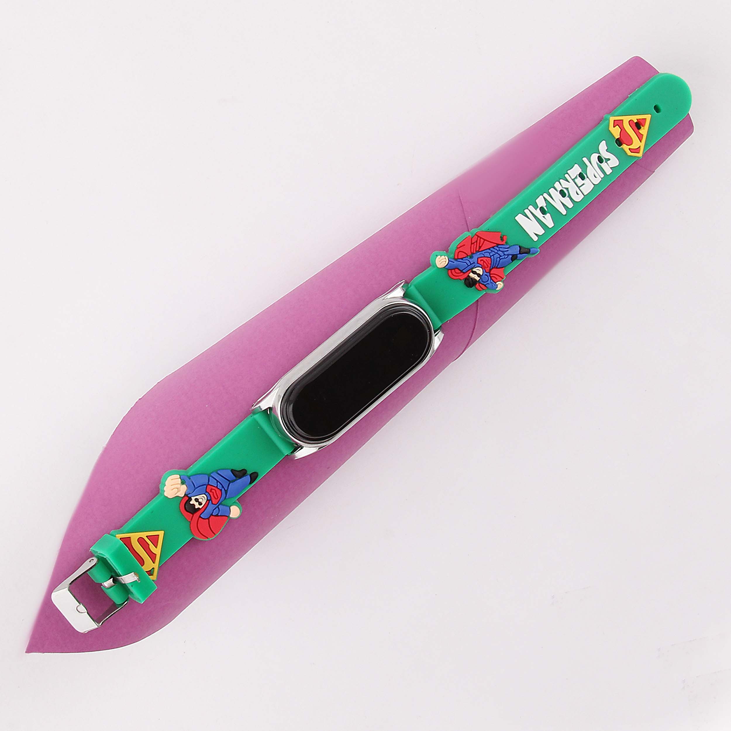 ساعت مچی دیجیتال پسرانه مدل سوپرمن کد WHK_034