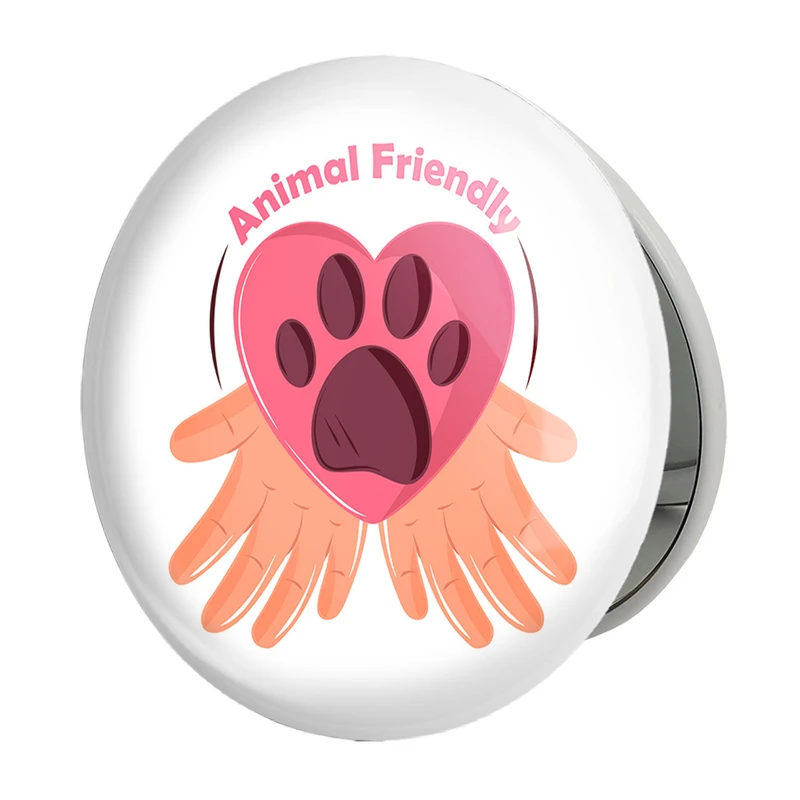 آینه جیبی خندالو طرح حمایت از حیوانات مدل تاشو کد 27343 