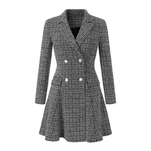 پالتو زنانه شین مدل یقه انگلیسی 43998