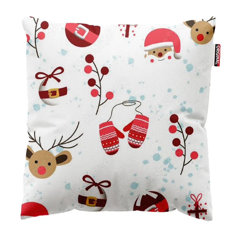 کوسن پاد آفرین طرح کریسمس کد 2928 سایز 30*30 سانتی متر
