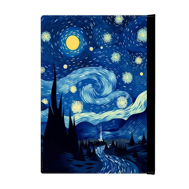 کلاسور پاد آفرین مدل فانتزی طرح شب پر ستاره ونگوگ ترند کد p405