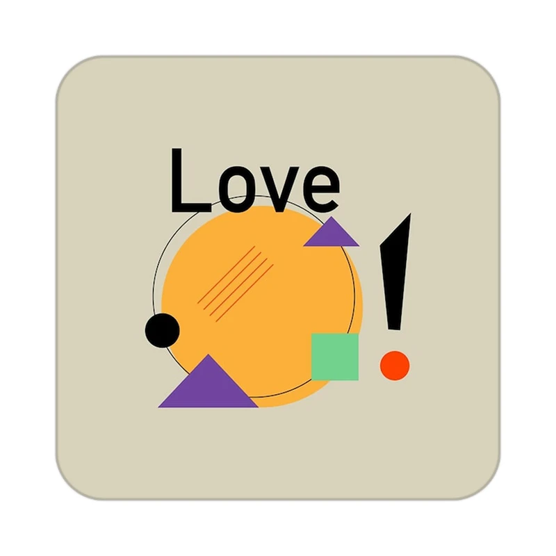 زیر لیوانی کاکتی طرح عاشقانه مدل mp36353