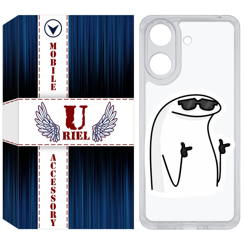 کاور یوریل قاب مدل Clear کد 78 طرح آفکورس مناسب برای گوشی موبایل شیائومی Redmi 13C / Poco C65