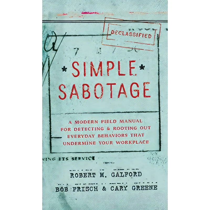 کتاب Simple Sabotage اثر جمعی از نویسندگان انتشارات HarperOne