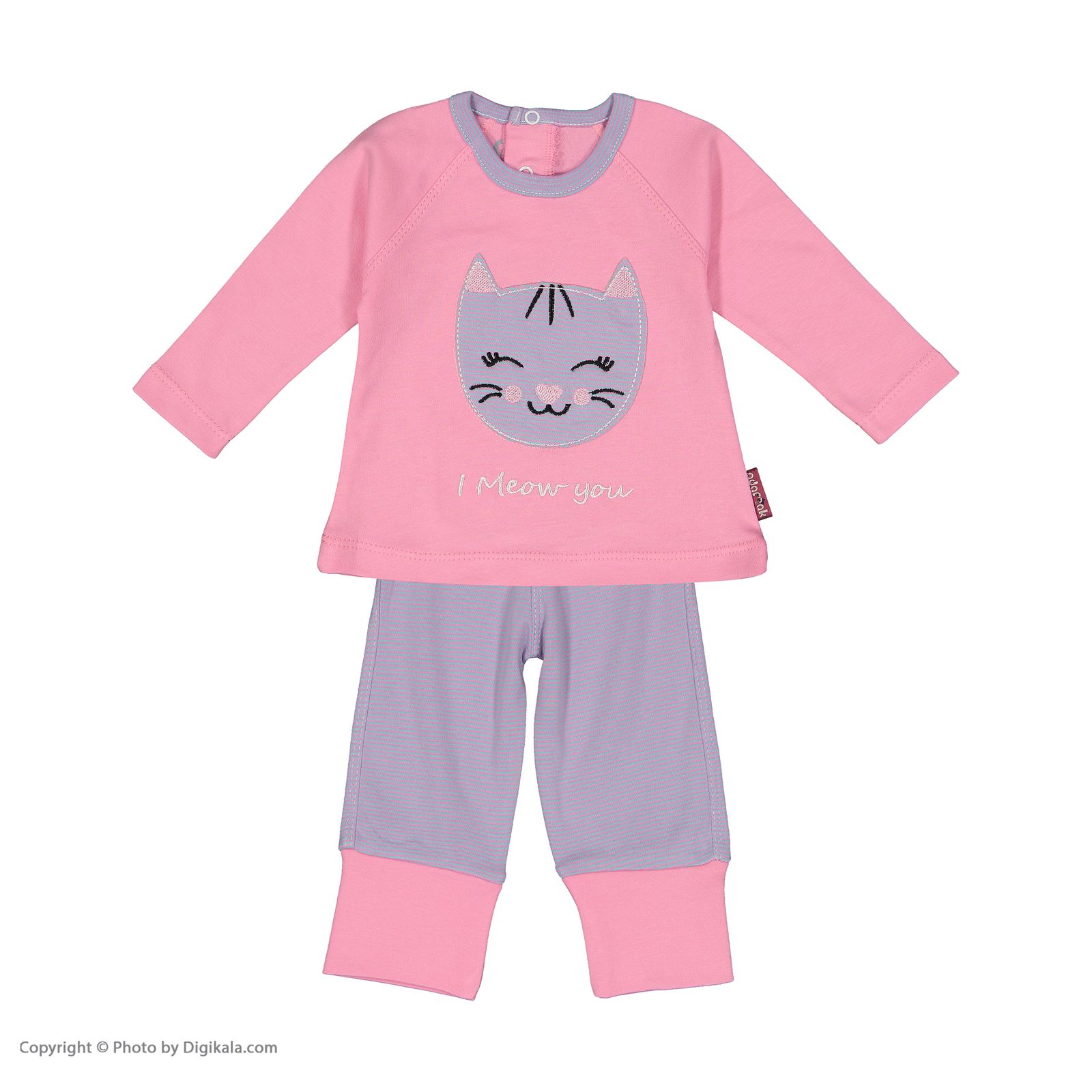 ست تی شرت و شلوار راحتی نوزادی دخترانه آدمک مدل 2171116-84 -  - 2