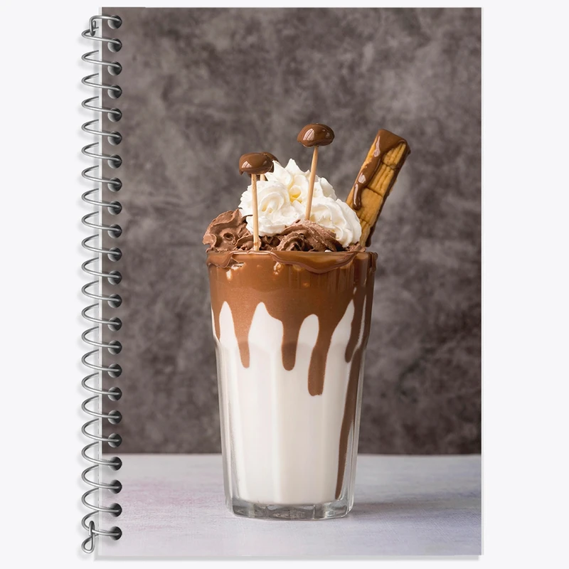 دفتر زبان 50 برگ خندالو مدل دو خط طرح بستنی کد F1831