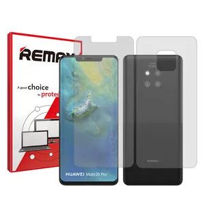 Remax Resistant model transparent screen protector suitable for Huawei Mate 20 Pro mobile phone along with the back protector