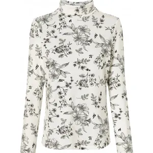 بلوز آستین بلند یقه اسکی زنانه اسمارا مدل 018