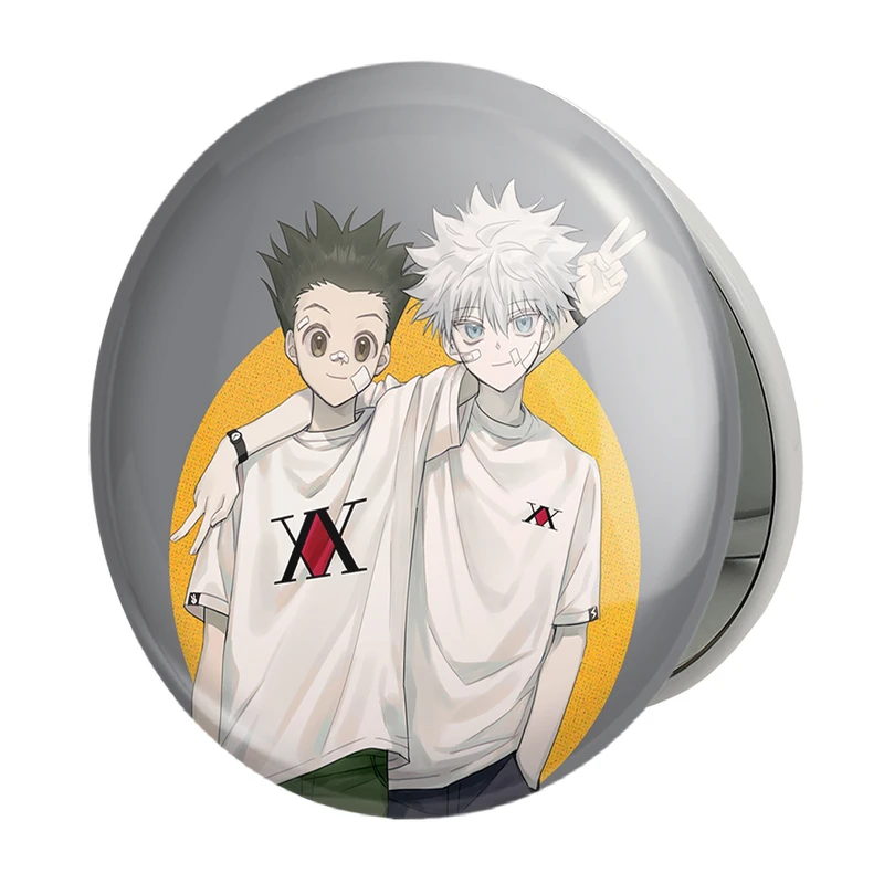 آینه جیبی خندالو طرح گون و کیلوا انیمه هانتر ایکس هانتر Hunter × Hunter مدل تاشو کد 11948 