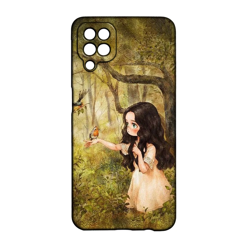 کاور طرح دخترانه کد 231 مناسب برای گوشی موبایل سامسونگ Galaxy A22 4g