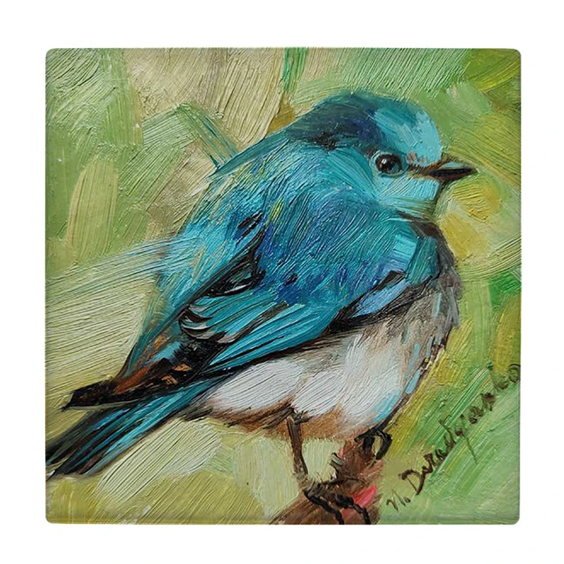  زیر لیوانی  طرح نقاشی پرنده کد    5927701_4632