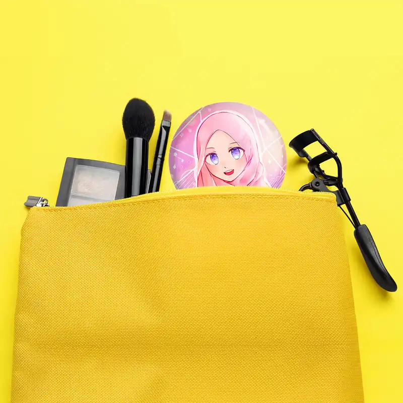 آینه جیبی خندالو مدل دخترانه باحجاب کد 26003