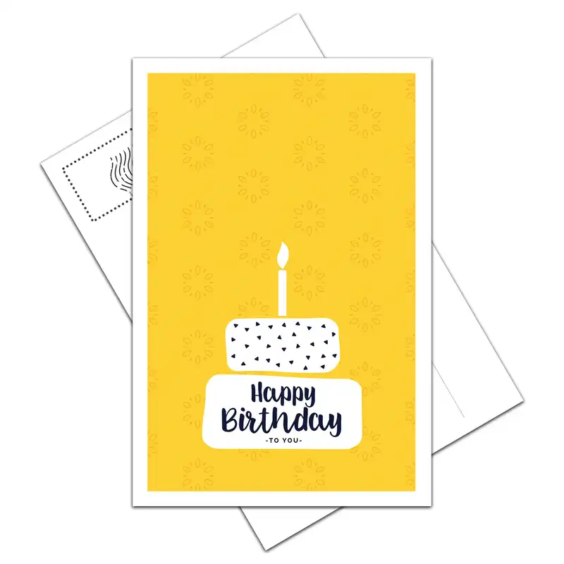 کارت پستال مدل Happy Birthday کد 01