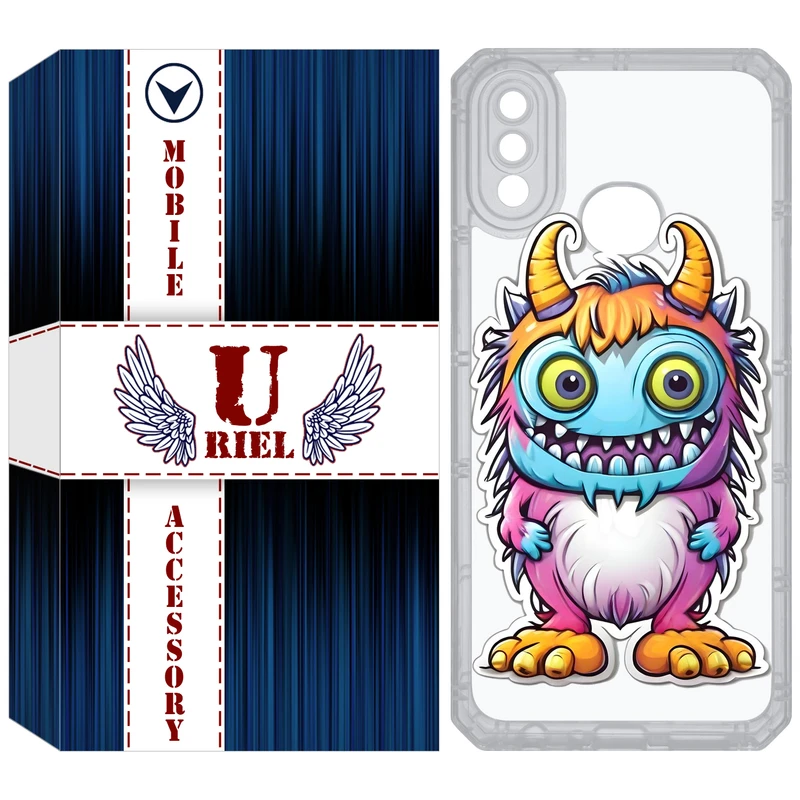 کاور یوریل مدل Clear کد 50 طرح میکروب مناسب برای گوشی موبایل سامسونگ Galaxy A10S / M10S
