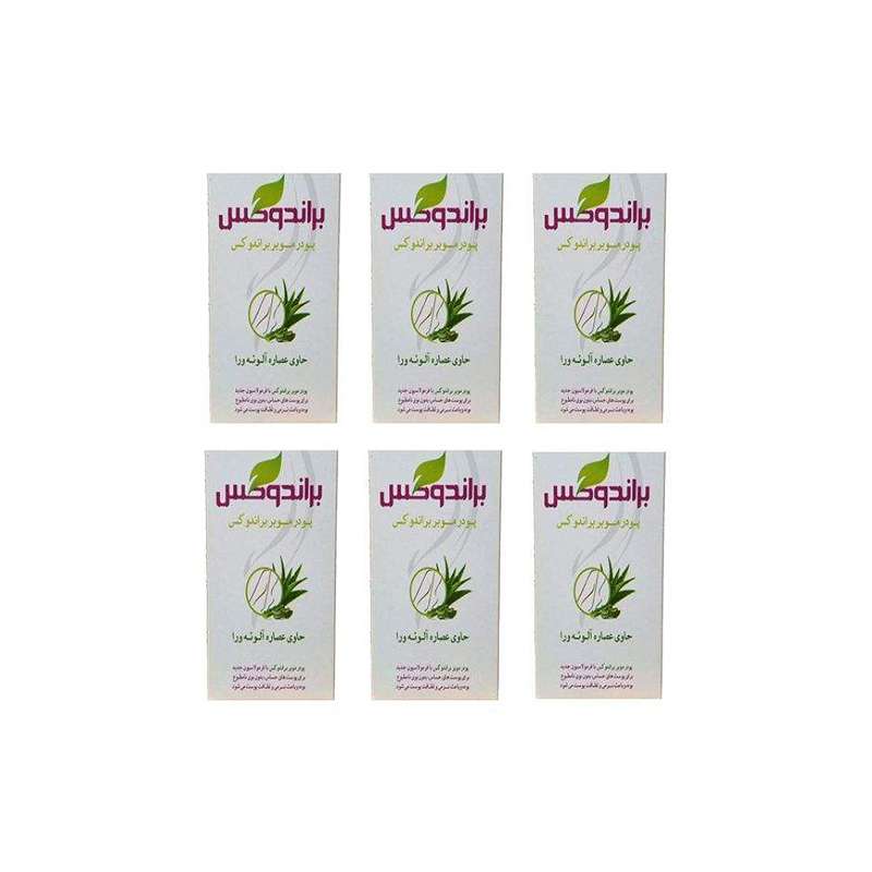 پودر موبر براندوکس مدل Aloe Vera وزن 50 گرم بسته 6 عددی پودر موبر براندوکس مدل Aloe Vera وزن 50 گرم بسته 6 عددی