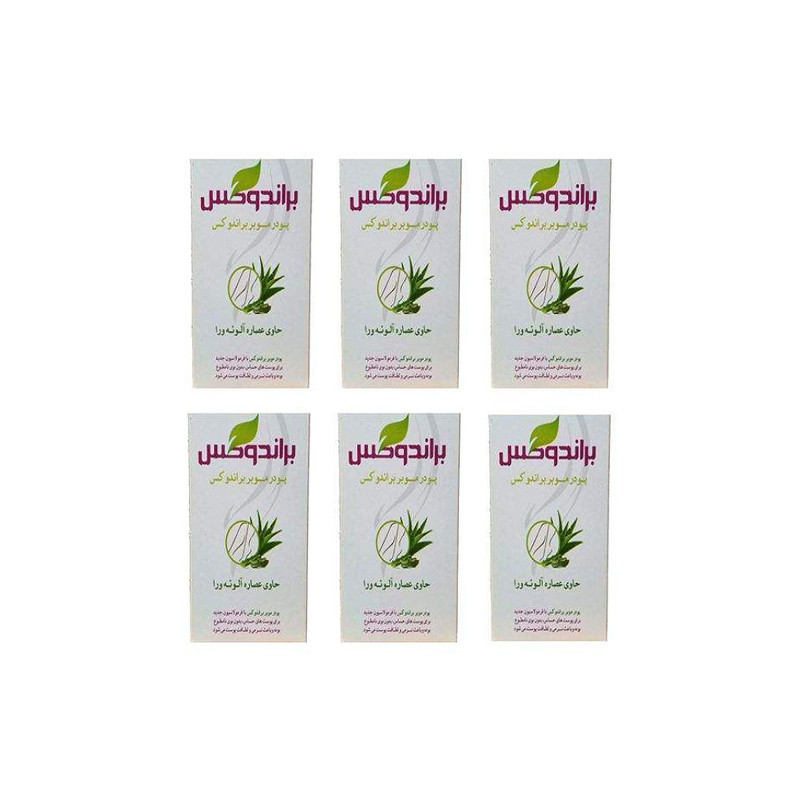 پودر موبر براندوکس مدل Aloe Vera وزن 50 گرم بسته 6 عددی پودر موبر براندوکس مدل Aloe Vera وزن 50 گرم بسته 6 عددی