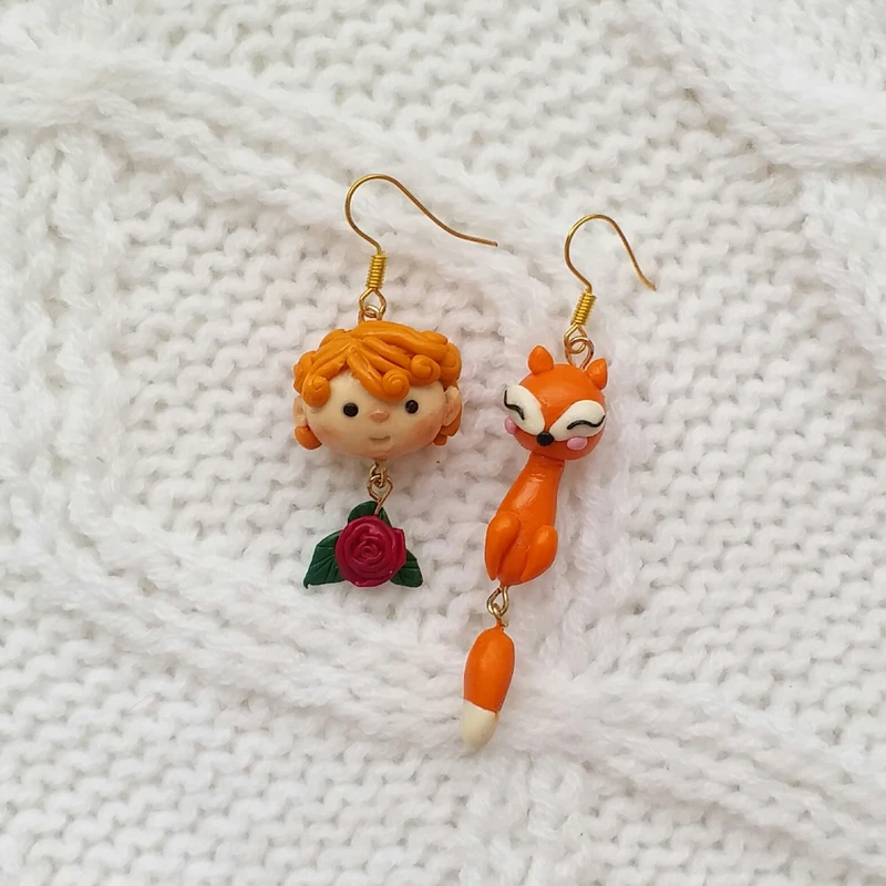 عکس شماره 3 : گوشواره دخترانه مدل شازده کوچولو کد e1019